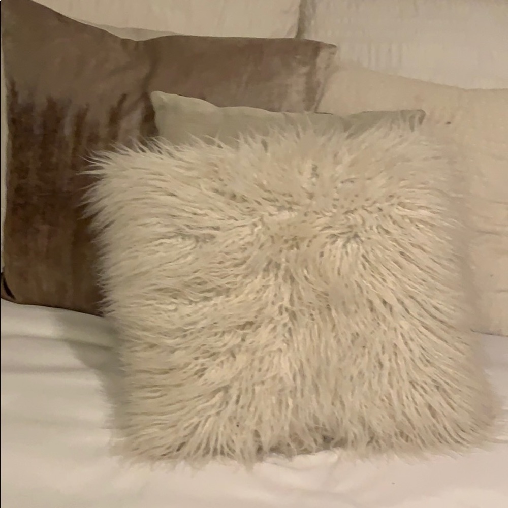 Super Cute Fur Throw Pillow